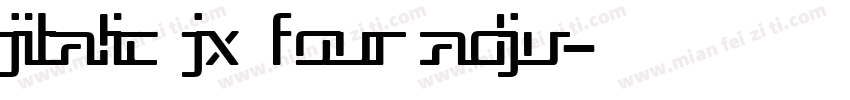 jitalic jx four adju字体转换